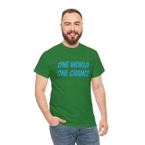 4BC One world One chance tee