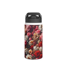 Load image into Gallery viewer, Floral Roses Stainless Steel Water Bottle — Insulated Rose Pattern Bottle