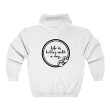 Load image into Gallery viewer, Love dogs full zip sweatshirt