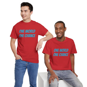 4BC One world One chance tee