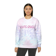 Load image into Gallery viewer, Cats Rule! Unisex Tie-Dye Sweatshirt